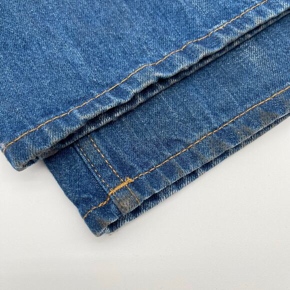 RE/DONE | The Marielou in Viper Blue Full Length 35in Inseam Wide Leg Jeans 25 - Picture 16 of 16